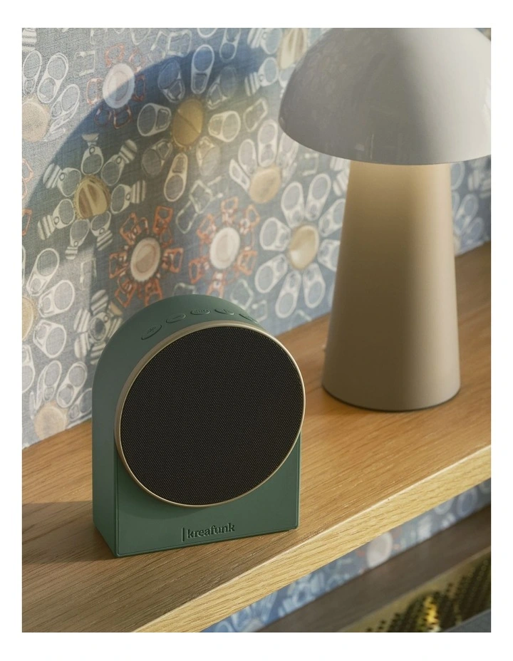 Ivy Alarm Clock W/ Bluetooth Speaker - Nordic Green image 3