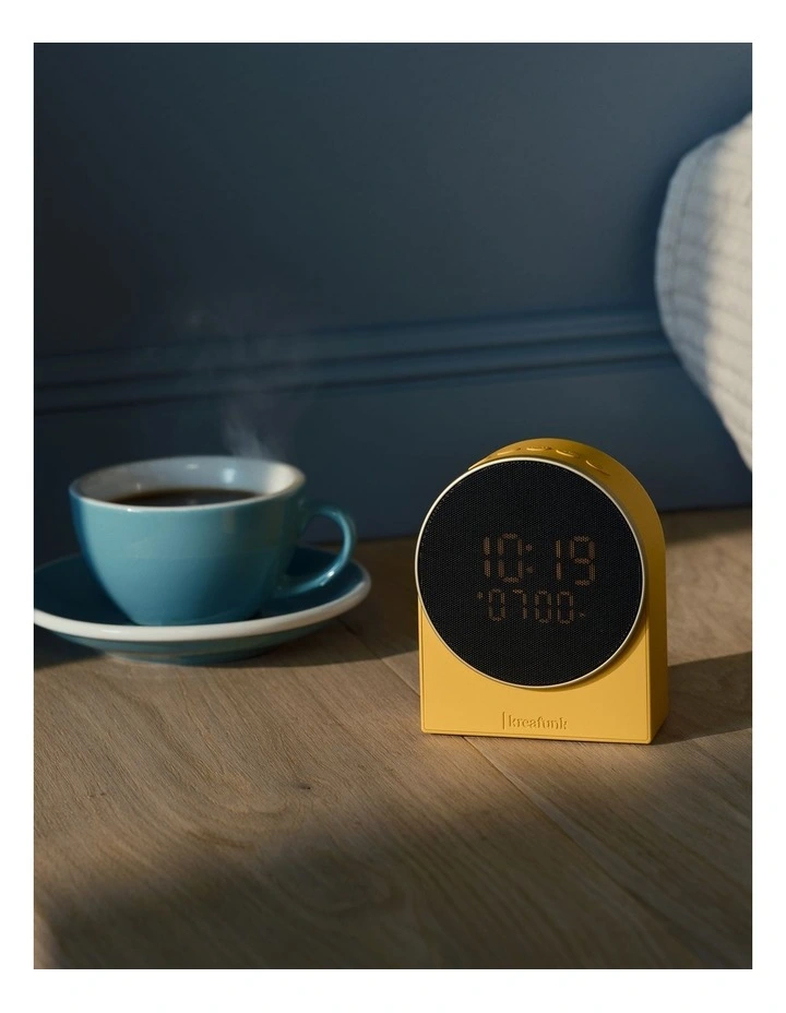 Ivy Alarm Clock W/ Bluetooth Speaker - Mango Burst image 2