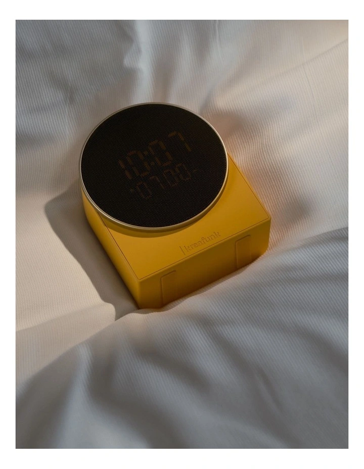 Ivy Alarm Clock W/ Bluetooth Speaker - Mango Burst image 3