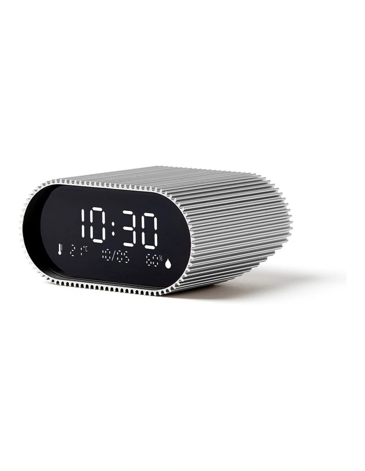 Ray Clock Lcd Alarm Clock With Temperature / Humidity Display - Alu Polish image 2