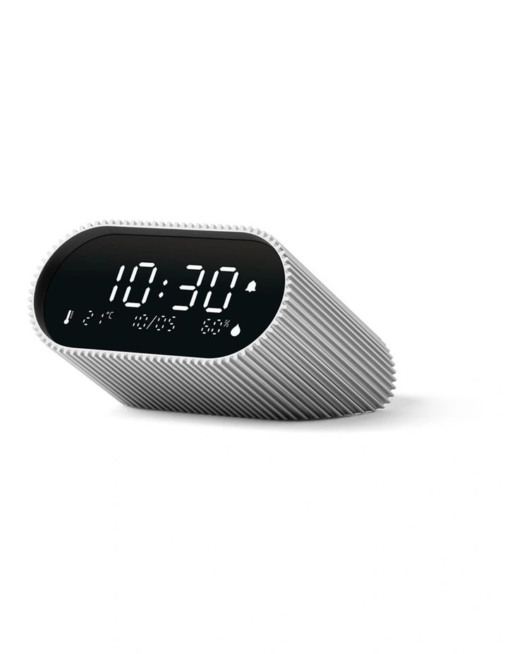 Ray Clock Lcd Alarm Clock With Temperature / Humidity Display - Alu Polish image 3