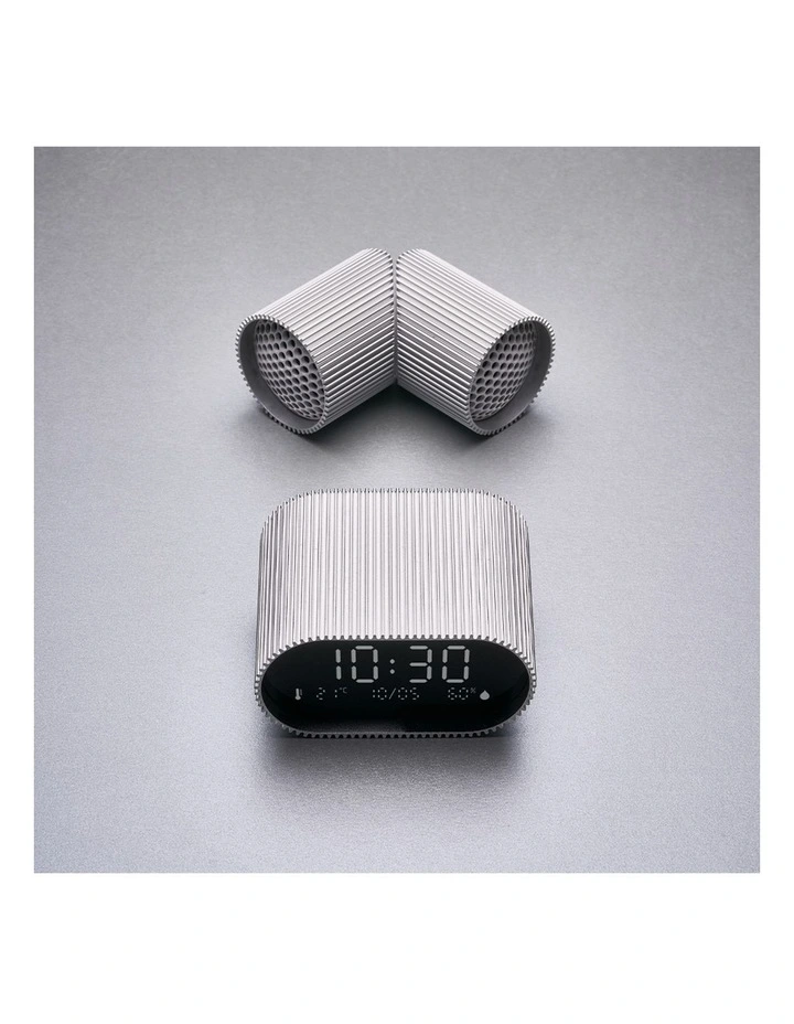 Ray Clock Lcd Alarm Clock With Temperature / Humidity Display - Alu Polish image 6