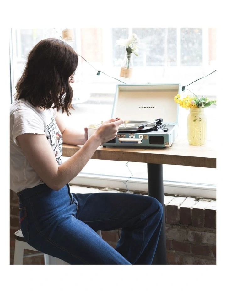 Bluetooth Portable Turntable - Turquoise image 4