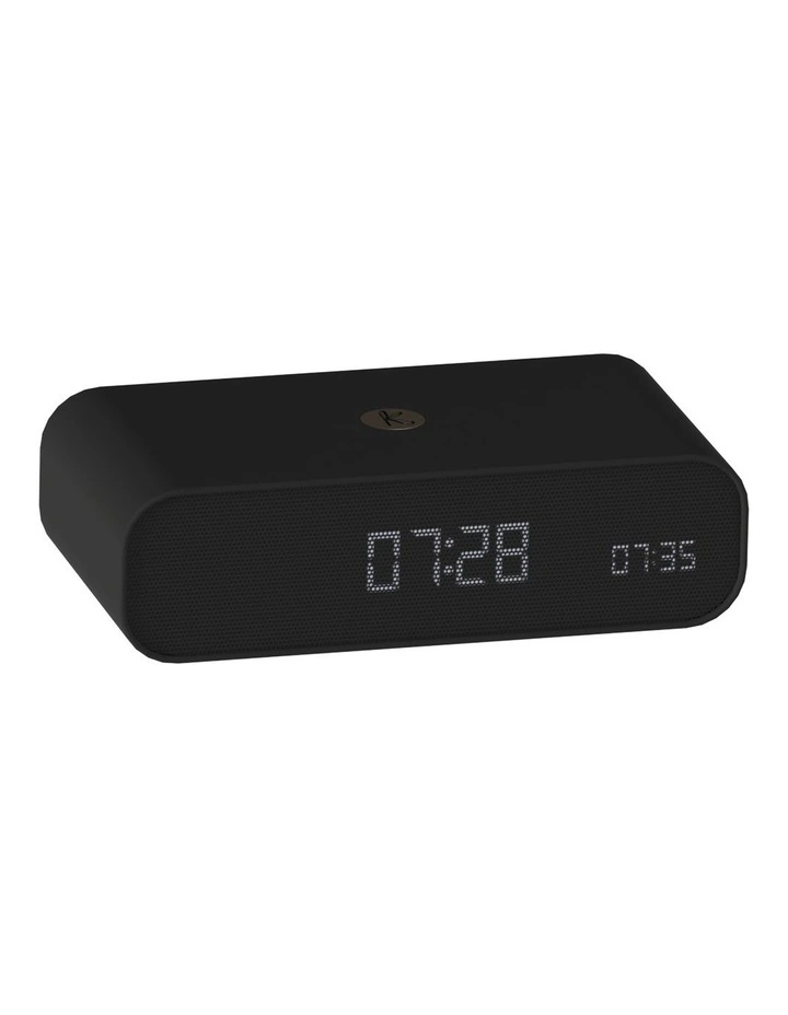 Wakie Alarm Clock Qi Charger Bluetooth - Black image 1