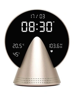 Lexon Conic Radio Alarm Clock With Fm & Built-In Bluetooth Speaker - Gold