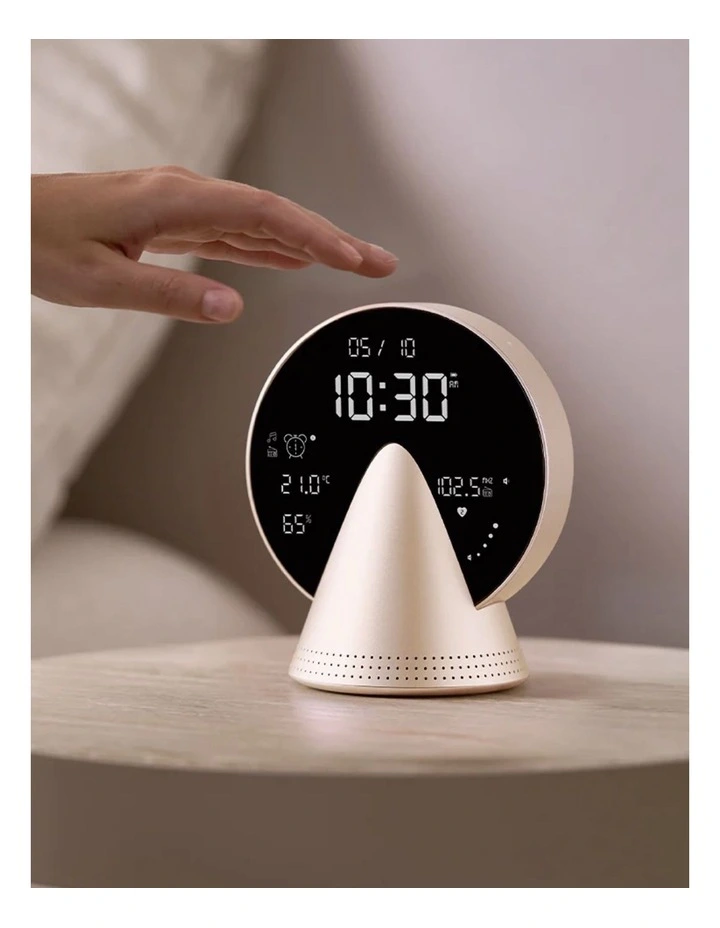 Lexon Conic Radio Alarm Clock With Fm & Built-In Bluetooth Speaker - Gold image 4