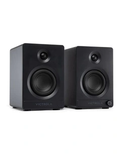 Victrola Tempo Bookshelf Speakers - Black