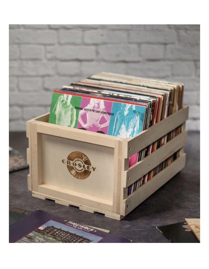 Crosley Voyager Dune - Bluetooth Portable Turntable & Record Storage Crate image 4
