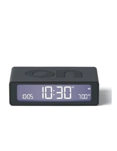 Lexon Flip Mini Reversible Alarm Clock - Grey