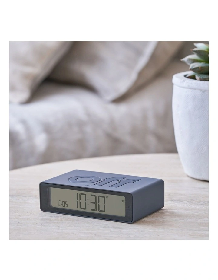 Lexon Flip Mini Reversible Alarm Clock - Grey image 4