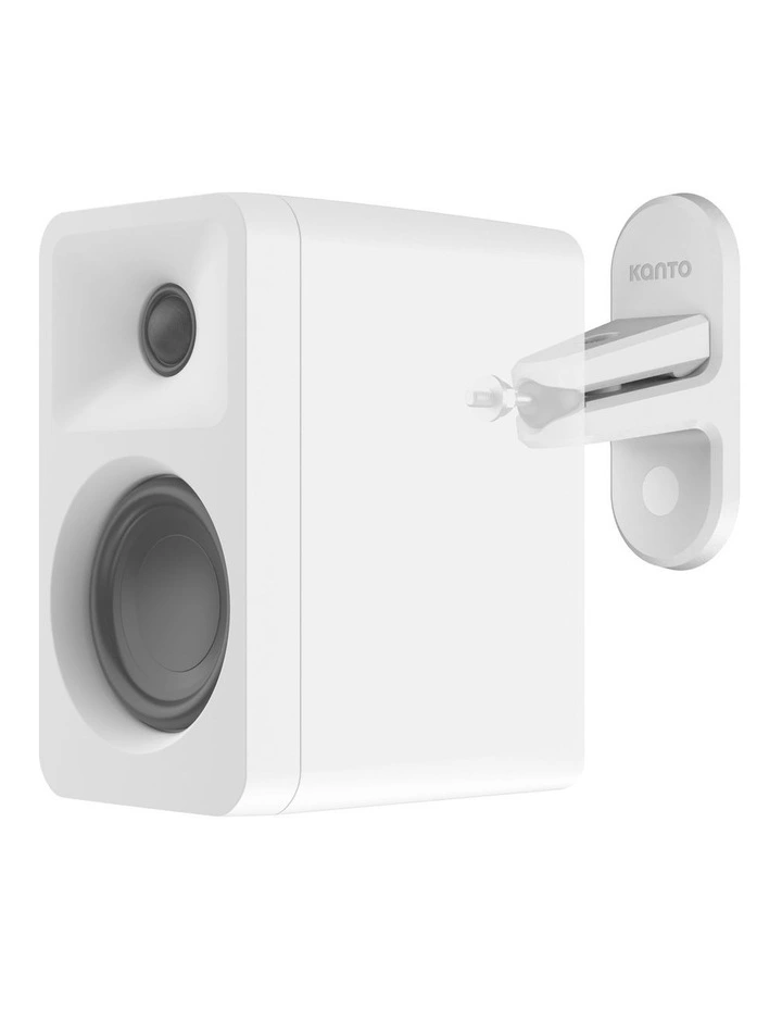 Kanto SPW3 Universal Satellite Speaker Wall Mount Bracket - White, Pair image 2