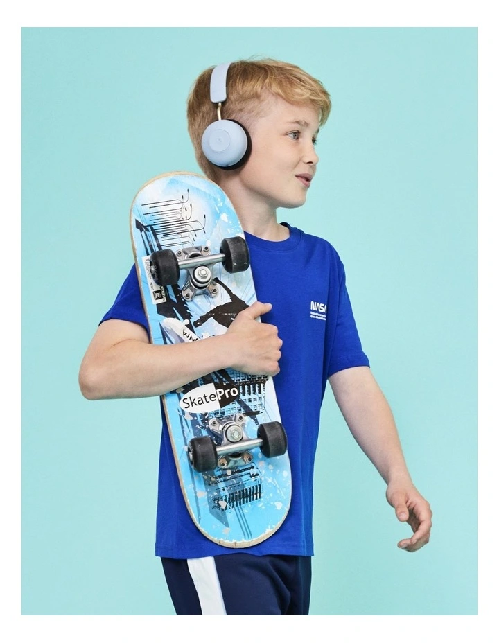 Kreafunk Kids Buzz Bluetooth Headphones W/ Anc - Cloudy Blue image 4