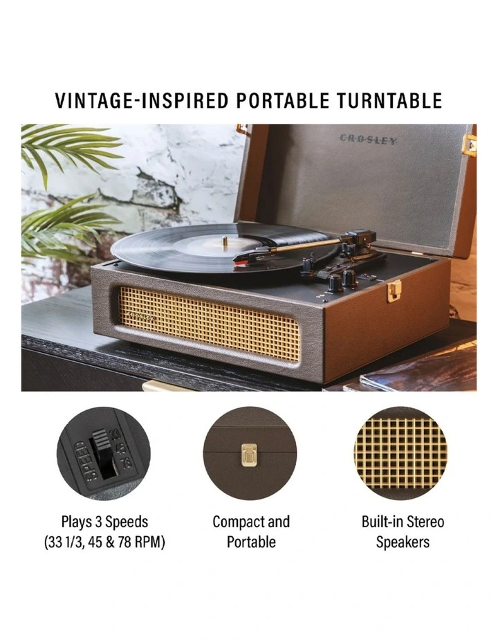 Crosley Voyager Bluetooth Portable Turntable - Cocoa image 4