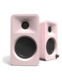 Kanto ORA 100W Powered Reference Desktop Computer Speakers with Bluetooth 5.0 Pink