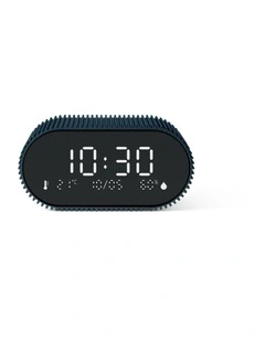 Lexon Ray Clock Lcd Alarm Clock With Temperature / Humidity Display - Blue