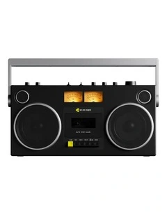 We Are Rewind Getto Blaster Cassette Player & Recorder - Curtis, Black