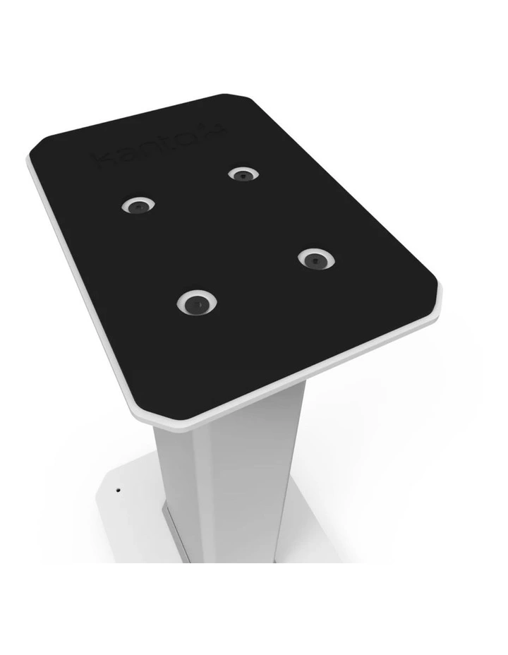 Kanto SX26W 26 Tall Fillable Speaker Stands with Isolation Feet - Pair, White image 3