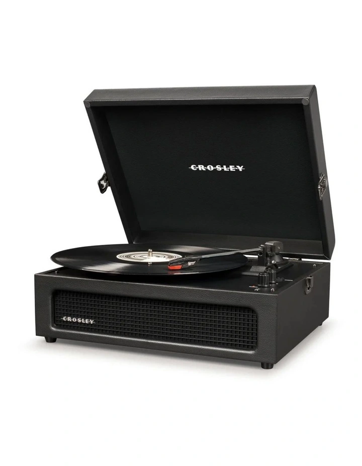 Crosley Voyager Black - Bluetooth Portable Turntable & Record Storage Crate image 3