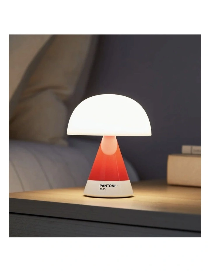 Lexon Mina M Medium Portable Led Lamp PANTONE -2035 Red image 2