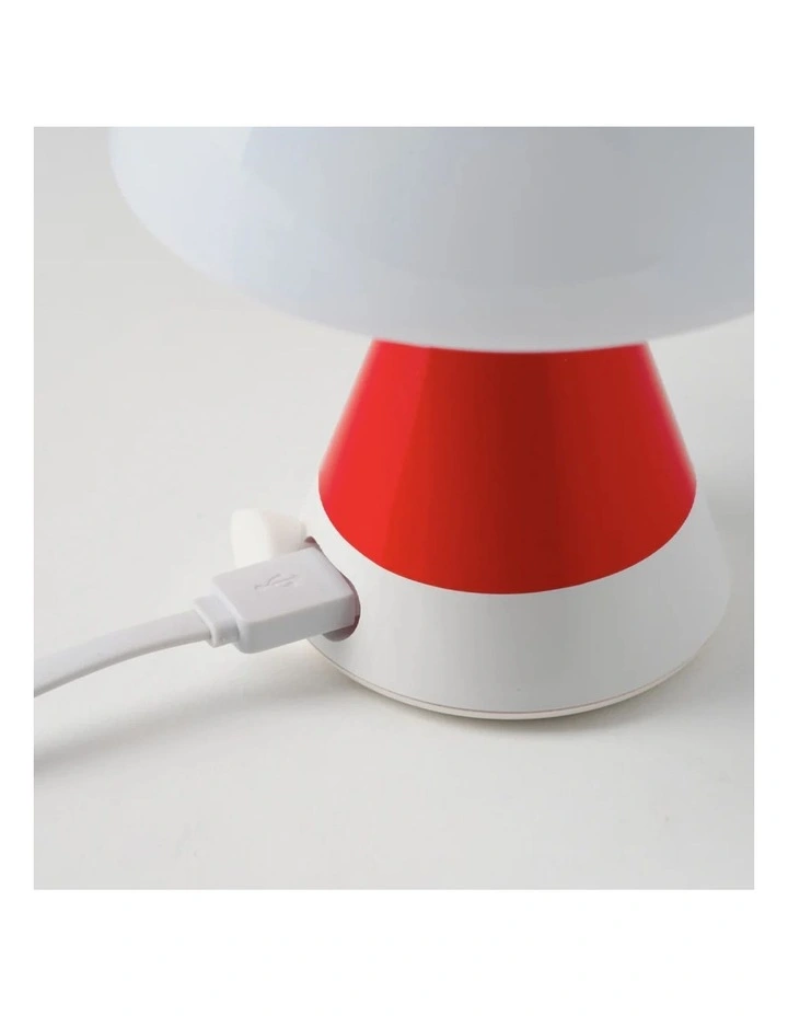 Lexon Mina M Medium Portable Led Lamp PANTONE -2035 Red image 3