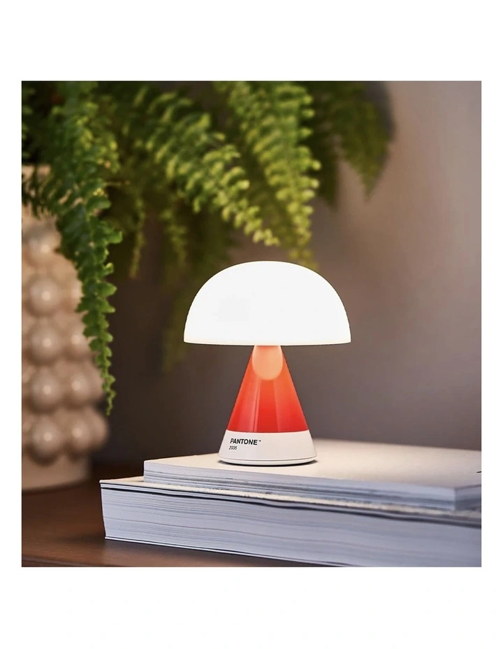 Lexon Mina M Medium Portable Led Lamp PANTONE -2035 Red image 4