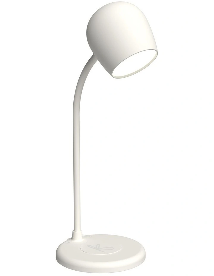 Kreafunk Ellie Lamp W/ Qi Charger And Bluetooth Speaker - White image 1