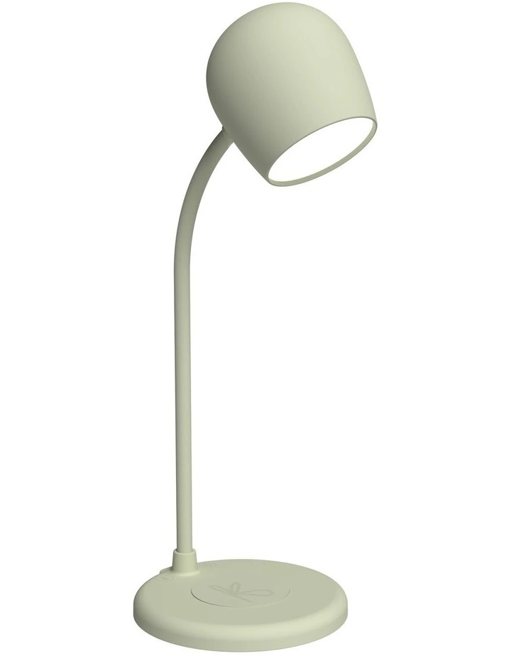 Kreafunk Ellie Lamp W/ Qi Charger And Bluetooth Speaker - Dusty Olive image 1