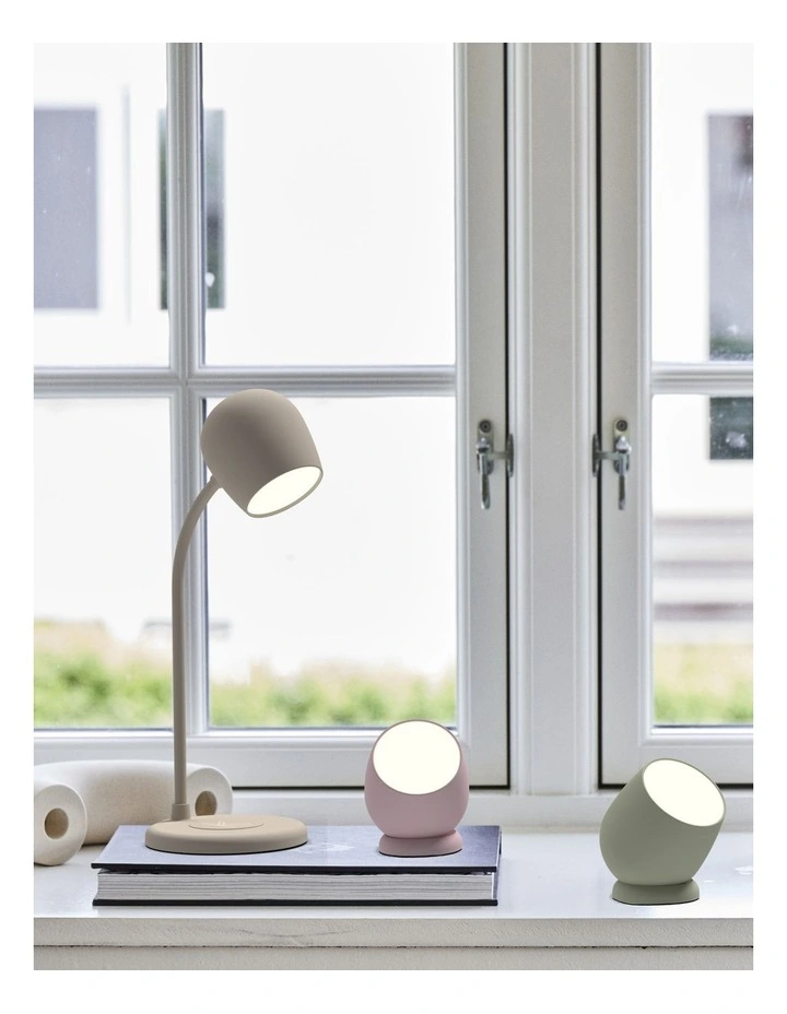 Kreafunk Ellie Lamp W/ Qi Charger And Bluetooth Speaker - Ivory Sand image 3