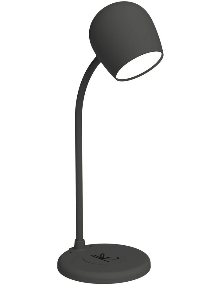 Kreafunk Ellie Lamp W/ Qi Charger And Bluetooth Speaker - Black image 1