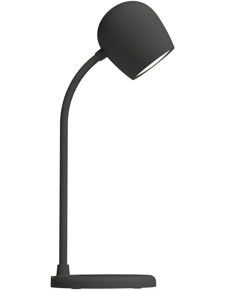 Kreafunk Ellie Lamp W/ Qi Charger And Bluetooth Speaker - Black image 2