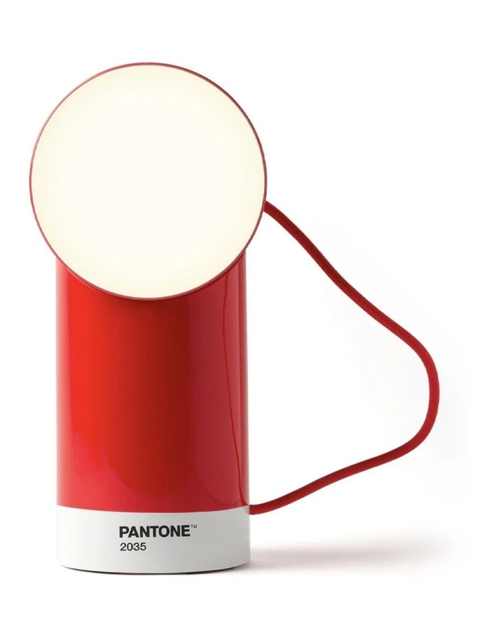 Lexon Orbe Portable Led Lamp With Moving Head PANTONE - 2035 Red image 2
