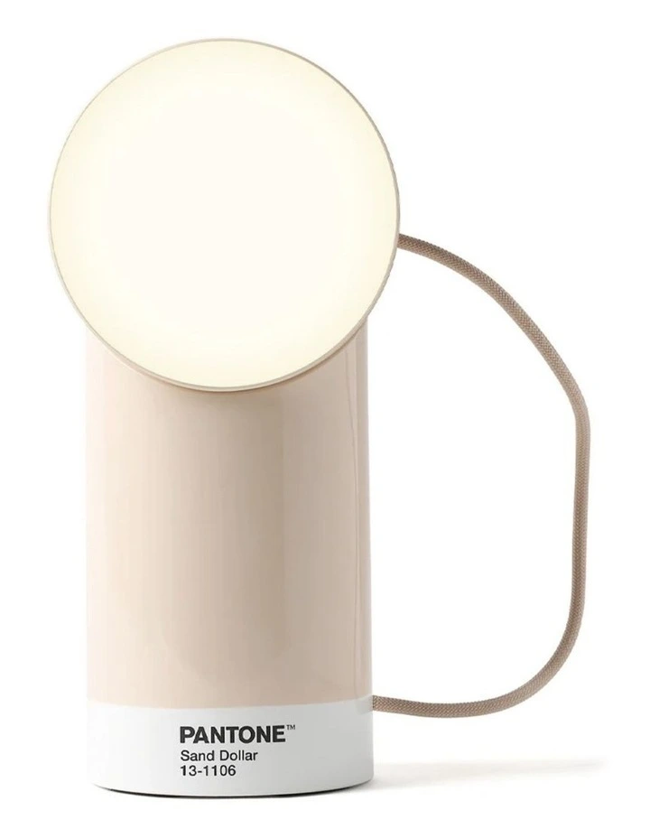 Lexon Orbe Portable Led Lamp With Moving Head PANTONE - Sand image 2