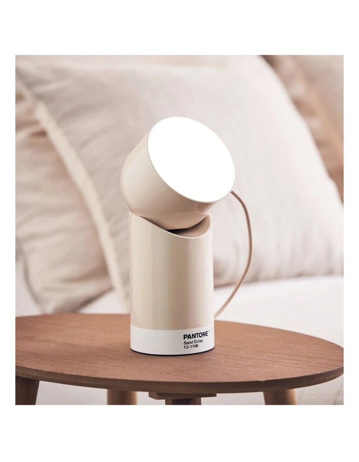 Lexon Orbe Portable Led Lamp With Moving Head PANTONE - Sand image 4