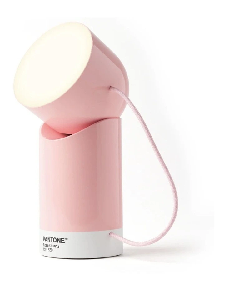 Lexon Orbe Portable Led Lamp With Moving Head PANTONE - Rose Pink image 1