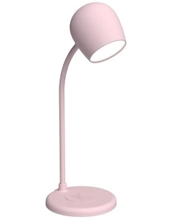 Kreafunk Ellie Lamp W/ Qi Charger And Bluetooth Speaker - Dusty Rose