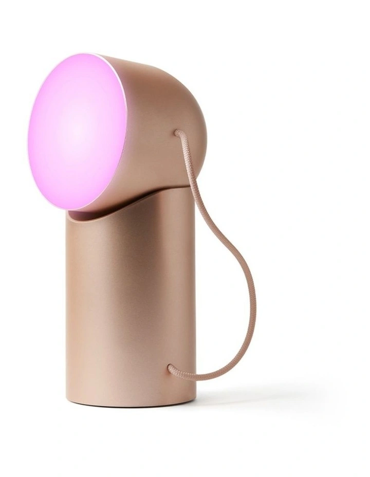 Lexon Orbe Portable Led Lamp With Moving Head - Gold image 2