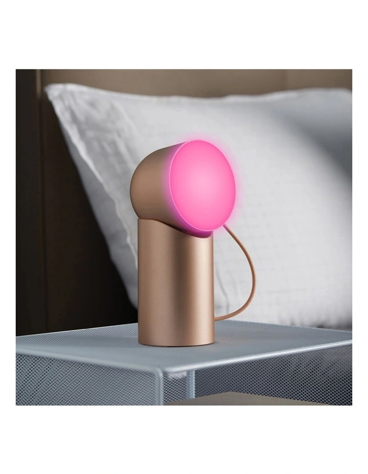 Lexon Orbe Portable Led Lamp With Moving Head - Gold image 5