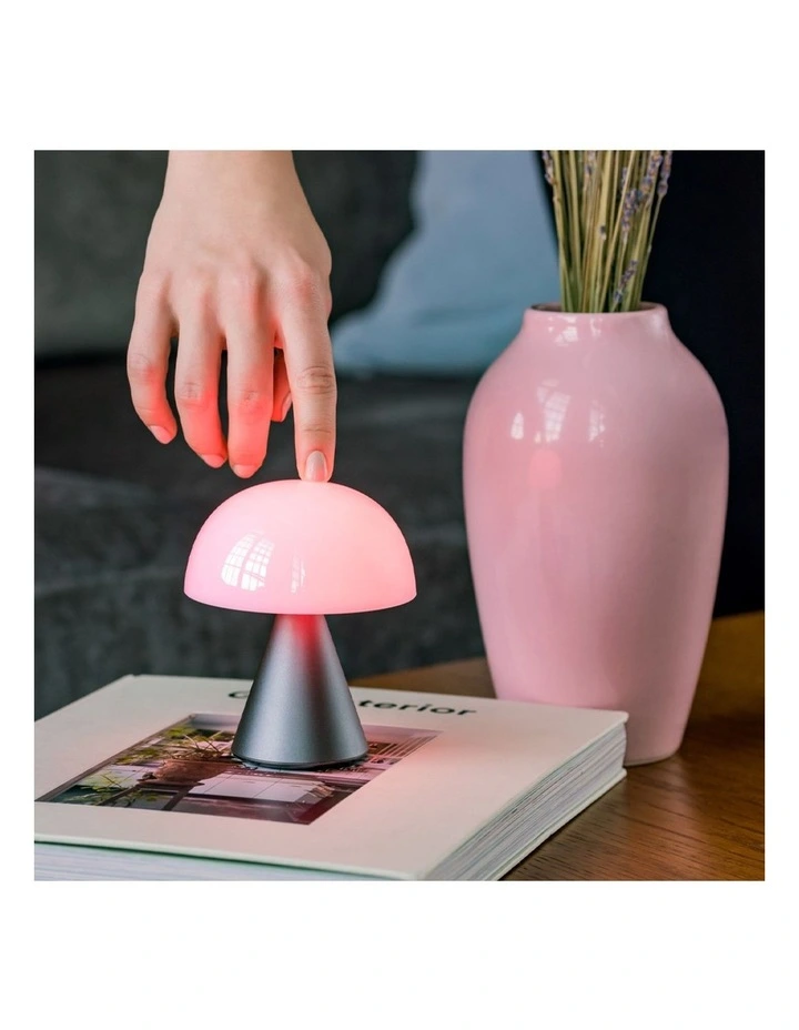 Lexon Mina M Medium Portable Led Lamp - Gunmetal image 5