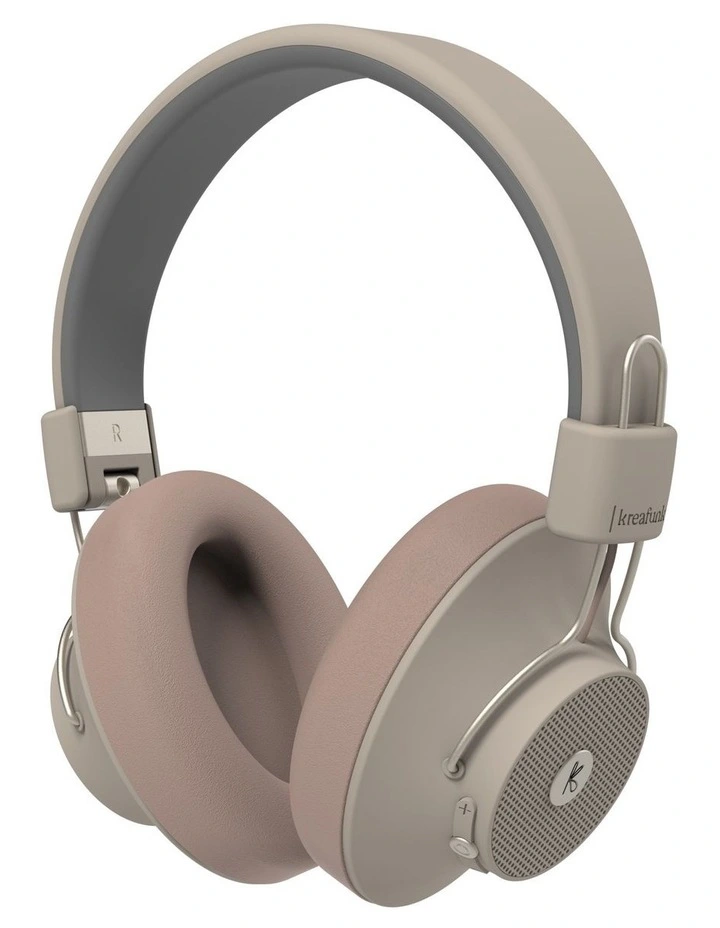 Kreafunk Abeat Qi Bluetooth Headphones W/ Anc - Ivory Sand image 2
