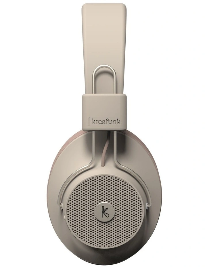 Kreafunk Abeat Qi Bluetooth Headphones W/ Anc - Ivory Sand image 3