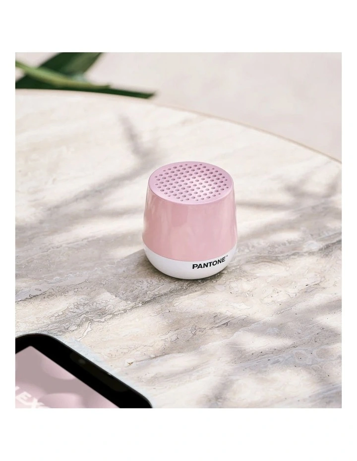 Lexon Mino Mini Bluetooth Speaker PANTONE - Rose Pink image 2