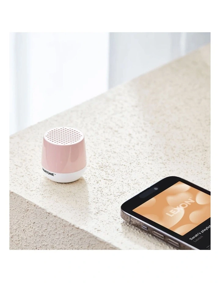 Lexon Mino Mini Bluetooth Speaker PANTONE - Rose Pink image 4