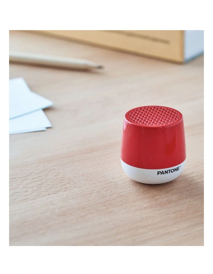 Lexon Mino Mini Bluetooth Speaker PANTONE - 2035 Red image 3