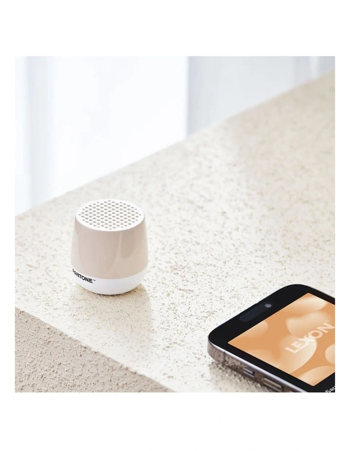 Lexon Mino  Mini Bluetooth Speaker PANTONE - Sand image 3