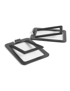 Kanto S2 Angled Desktop Speaker Stands for Small Speakers - Pair, Black