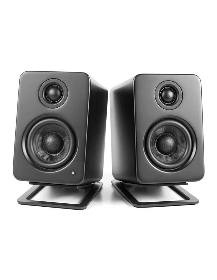 Kanto S2 Angled Desktop Speaker Stands for Small Speakers - Pair, Black image 2