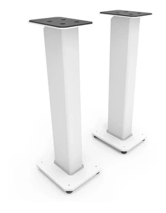 Kanto SX30W 30 Tall Fillable Speaker Stands with Isolation Feet - Pair, White