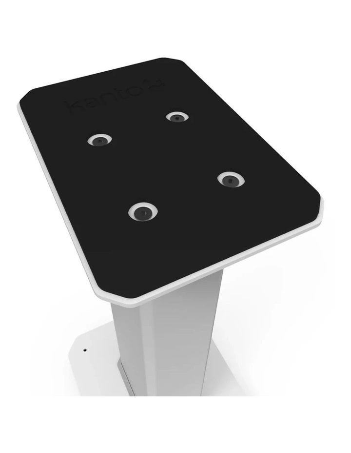 Kanto SX30W 30 Tall Fillable Speaker Stands with Isolation Feet - Pair, White image 4