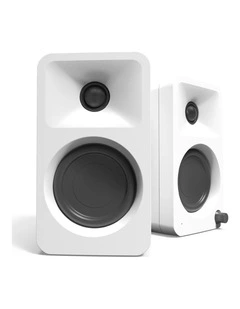 Kanto ORA4 140W Powered Reference Speakers with USB-C Input and Bluetooth - White, Pair