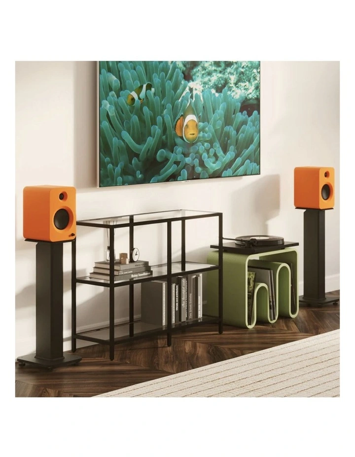Kanto SX30 30 Tall Fillable Speaker Stands with Isolation Feet - Pair, Black image 2